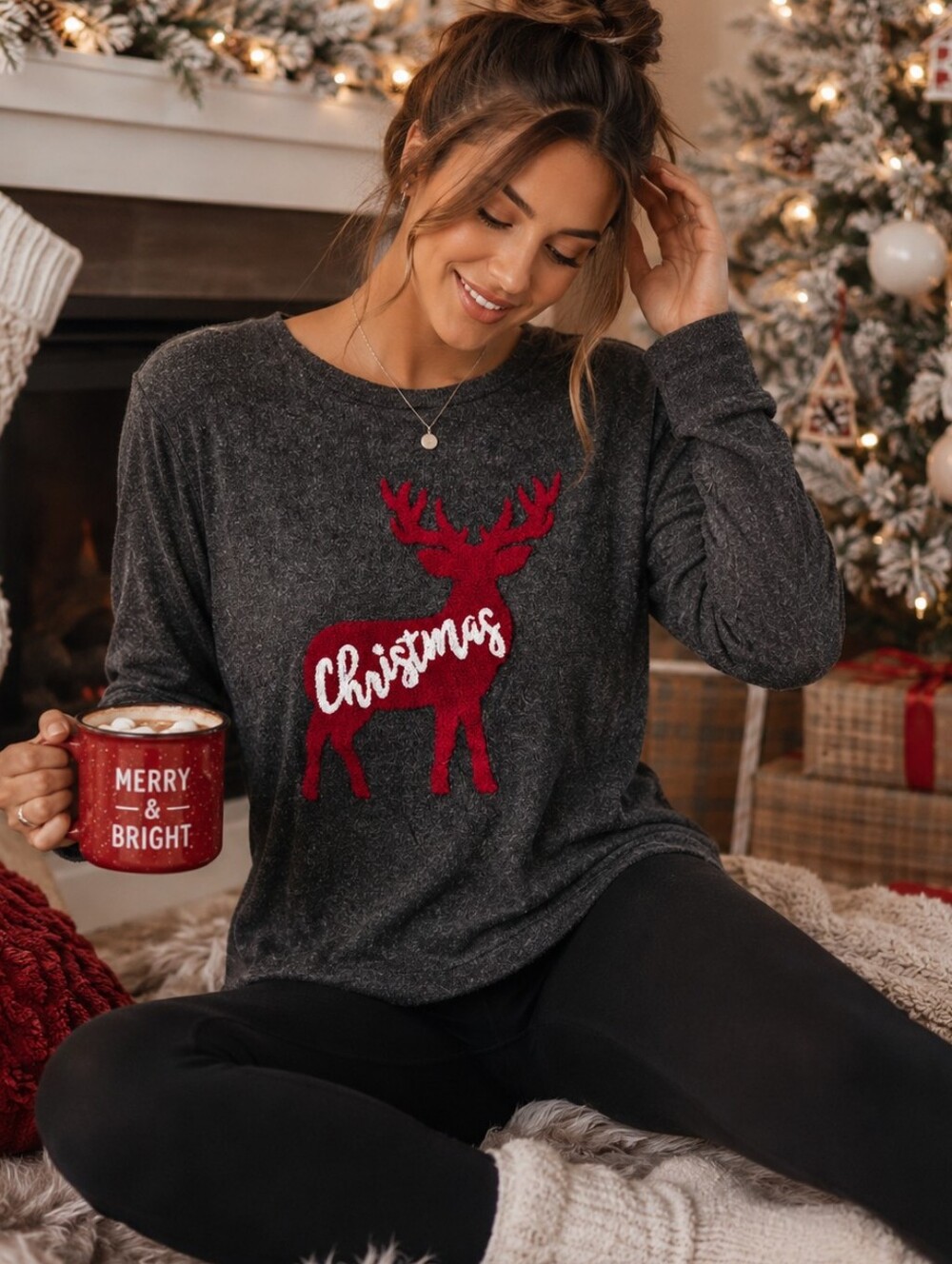 🎄 Royce Brand Christmas Reindeer Pullover Sweater | Women's Medium | Cozy Holid
